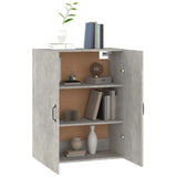 Hanging Cabinet Concrete Grey 69,5x34x90 cm Engineered Wood 812271