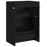 Bathroom Under Sink Cabinet Black Oak 56 x 37.5 x 81 cm 890729