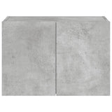 TV Wall Cabinet with LED Lights Concrete Grey 60x35x41 cm 837308