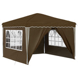 Pop-up Party Tent 288 x 288 x 245 cm Taupe Oxford Fabric 42019773
