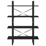 Book Cabinet Black Solid pine wood, metal Large Book Cabinet 806486