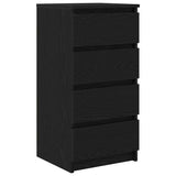 Sideboard Black Oak 37.5x35x76 cm Engineered Wood 861752