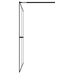 Walk-in Shower Screen Frosted Tempered Glass 118x190 cm 145692