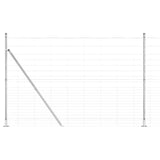 Welded Wire Fence with Concrete Base 25 x 1.6 m 3351527