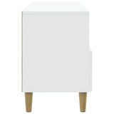 TV Cabinet 102 x 34.5 x 50 cm High Gloss White Engineered Wood 895139