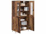 Highboard Old Wood 69.5 x 34 x 180 cm Engineered Wood 3402692