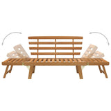Garden Bench Brown Solid acacia wood Large 316471