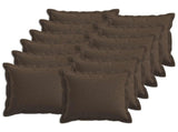 Cushion with Pillow HOUTEN 12 pcs Taupe Faux Linen 934581