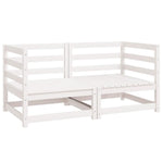 Garden Corner Sofas 2 pcs White Solid Wood Pine 805676