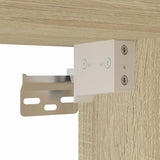 Wall Cabinet with Glass Doors Sonoma Oak 68.5x37x35 cm 836501