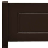 Bed Frame without Mattress Solid Pinewood Dark Brown 120x200 cm 322119