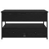 Coffee Table Black Oak 85 x 50 x 50 cm Engineered Wood 883057