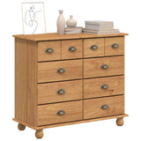 Chest of Drawer ASKIM Brown 91 x 40 x 79 cm Solid Pine Wood 4105421