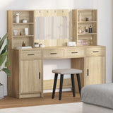 Dressing Table Set with Drawer 3 pcs Sonoma Oak Engineered Wood 3334283
