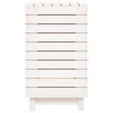 Laundry Basket White 44x44x76 cm Solid Wood Pine 832322