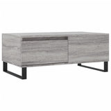 Coffee Table Grey Sonoma 90x50x36.5 cm Engineered Wood 830818