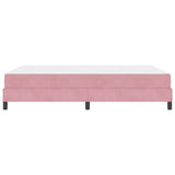 Box Spring Bed with Mattress Pink 160 x 220 cm Fabric 3398802