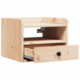 Bedside Table 2 pcs Brown 38 x 36 x 29.5 cm Solid pine wood 873512