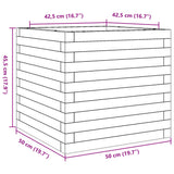 Garden Planter 50x50x45.5 cm Solid Wood Douglas 847246