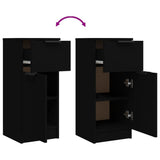 Sideboard Black 30x30x70 cm Engineered Wood 811117