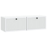 Wall-Mounted TV Cabinet White 98 x 31 x 30 cm Engineered Wood 898045