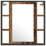 Bathroom Furniture Set with Shelf 2 pcs Brown Engineered wood 3332498