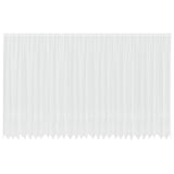 Lace Curtain with Curtains Floral White 300 x 750 cm Polyester 4107955