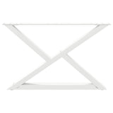 Coffee Table Legs 2 pcs White 70x cm Steel 4012713