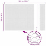 Hexagon Fence Silver 1.6 x 50 m Galvanised steel 42005734