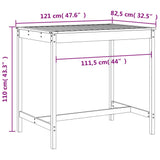 5 Piece Garden Bar Set Honey Brown Solid Wood Pine 3157778