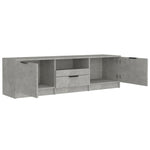 TV Cabinet Concrete Grey 140x35x40 cm Engineered Wood 811452