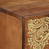 Sideboard with Shelf Brown 60 x 33 x 75 cm Solid Mango Wood 4018762