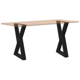 Dining Table Legs 2 pcs Black 60x cm Steel 4012720