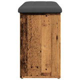 Shoe Bench Old Wood 102x32x50 cm Engineered Wood 857625