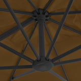 Cantilever Garden Parasol Taupe Powder-coated aluminium 44638