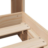 Bed Frame without Mattress 100x200 cm Solid Wood Pine 3323695