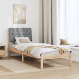 Bed Frame with Upholstered Headboard Brown 80 x 200 cm 878849