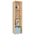 ZNTS Book Cabinet/TV Cabinet Sonoma Oak 36x30x143 cm Engineered Wood 800147