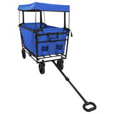 Folding Hand Trolley Black 105 x 56.5 x 116 cm Oxford Cloth 42020663