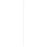 Sliding Door ORKDAL White 83 x 202 cm Solid Pine Wood and Glass 3331914
