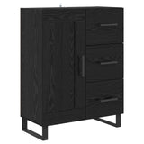 Highboard with Drawer 2 pcs Black Oak 69.5 x 34 x 180 cm 3416149