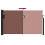 Retractable Side Awning Brown 120x500 cm 4004404