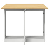 Butterfly Dining Table Foldable Corona White Solid Wood Pine 4013435