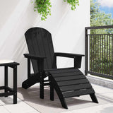 Adirondack Chair Black 82 x 74 x 92 cm HDPE 42006631