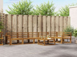 Outdoor Sofa Set 7 pcs Natural Solid Acacia Wood 3366497