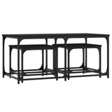 Nesting Coffee Tables 3 pcs Black Engineered Wood 835389