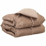 Full Year Duvet Gold 240 x 260 cm Satin and Microfiber 42025811