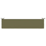 2-Piece Bench Cushions SOEST 2 pcs 100% Polyester Olive Green 949951