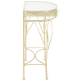 ZNTS Side Table French Style Metal 82x39x76 cm Gold 245936