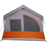 Family Tent Grey and Orange 620 x 322 x 240 cm Polyester 4100699